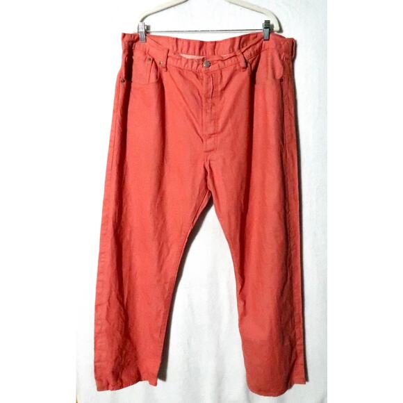 Levi’s 501 Unique Orange Red 42x32 Button Fly - Picture 1 of 6
